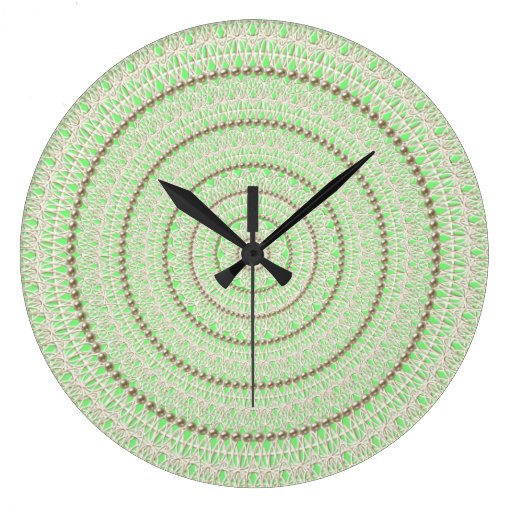 Fluorescent Green Pearl Wall Clock Zazzle
