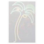 Fluorescent palm tree at Seafair, Dania, Florida, Personalized Stationery