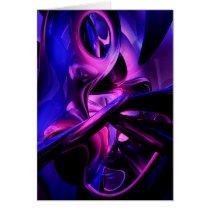 Fluorescent Passions Abstract Card by alexanderbutler Fluorescent Passions Abstract Card