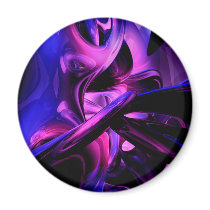Fluorescent Passions Abstract Magnet