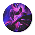Fluorescent Passions Abstract Magnet