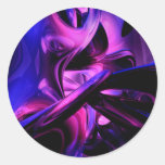 Fluorescent Passions Abstract Sticker