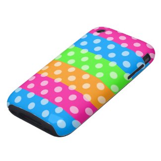 Fluorescent Rainbow with Polka Dots casematecase