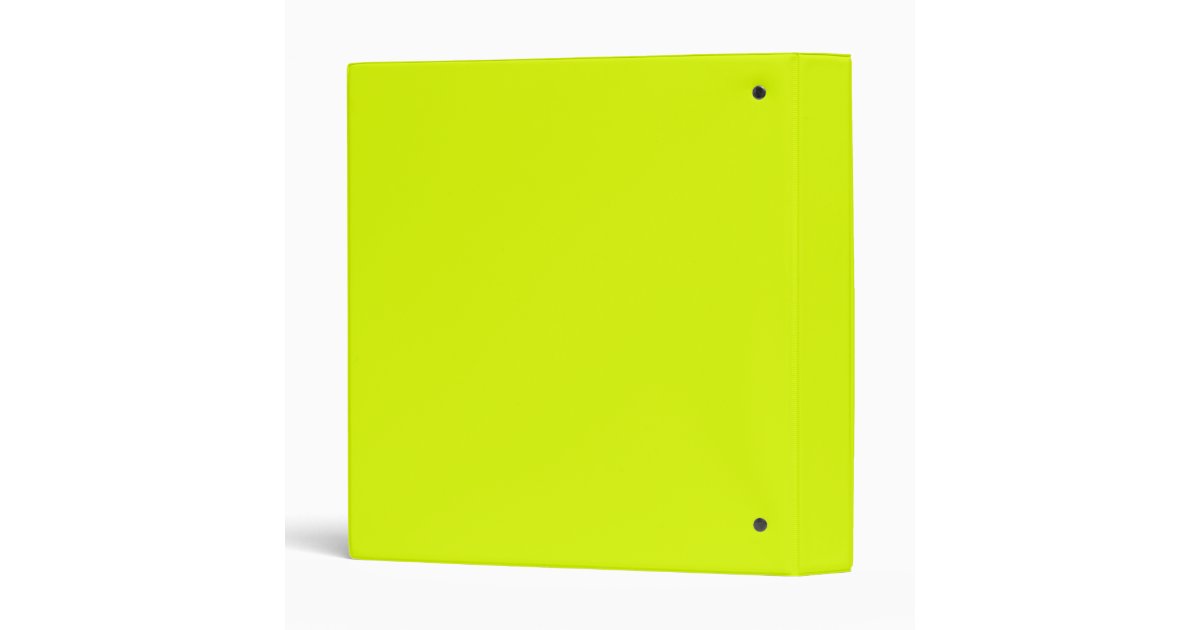 fluorescent yellow binder Zazzle