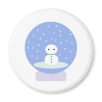 Flurrball Snow Globe magnets