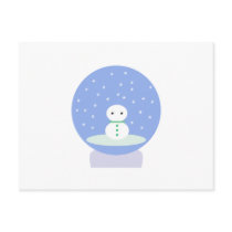 Flurrball Snow Globe postcards