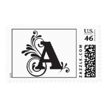 Flurry Monogram A stamps