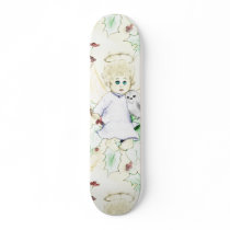 Flurry of Christmas Angels Skateboard