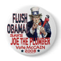 Flush Obama Joe the Plumber Button