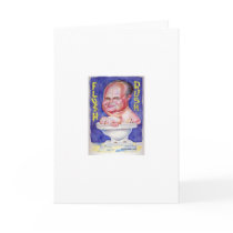 Flush Rush Note Card (Blank Inside) by caricaturesbydsmith Flush Rush Note Card (Blank Inside)