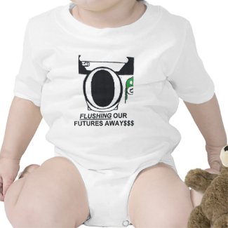 FLUSHING OUR FUTURES AWAY shirt