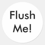 FlushMe! Round Stickers