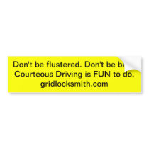 Flustered? bumper stickers