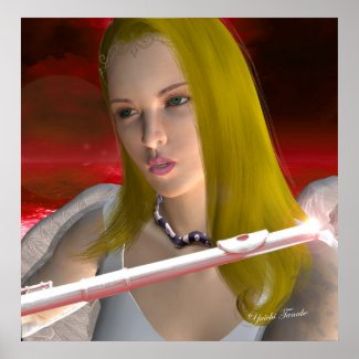 Flute Angel 1 print