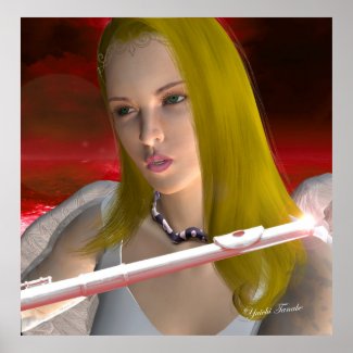 Flute Angel 1 print