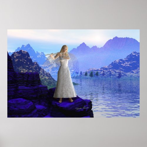Flute Angel 2 print