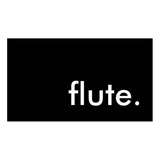 flute. business cards (front side)
