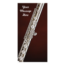 Flute Flutist Musician Photo Card