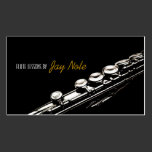 Flute Lessons Instrument Music Instructor business cards
