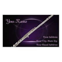 Flute Musician Business Card
