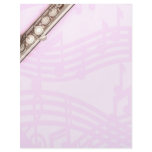 FLute Musician Letter Head Stationery letterhead