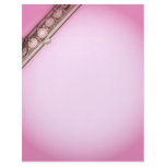 FLute Musician Letter Head Stationery letterhead