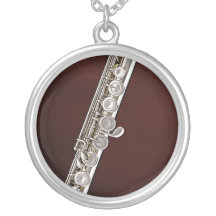 Flute or Flutist Musician Necklace