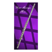 Flute or Flutist Musician Photo Card
