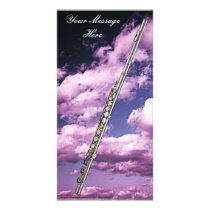 Flute or Flutist Musician Photo Card