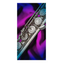 Flute or Flutist Musician Photo Card