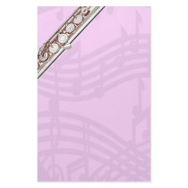 Flute or Flutist Musician Stationery