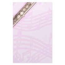 Flute or Flutist Musician Stationery