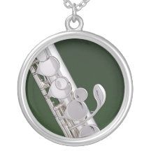 Flute or Flutist Necklace