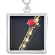 Flute or Flutist Necklace