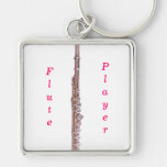 Flute Player Keychain keychains