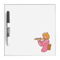 flute player lady pink shirt abstract.png dry erase board