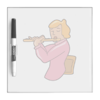 flute player lady pink shirt abstract.png dry erase whiteboards