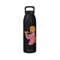 flute player lady pink shirt abstract.png reusable water bottles