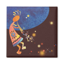 Flute-Playing Kokopelli magnets