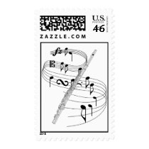 Flute Postage Stamps