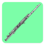 Flute Square Sticker
