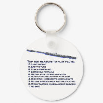 Flute Top 10 keychains by MarchingBand Flute Top 10 keychains