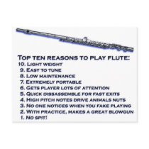 Flute Top 10 Post Card