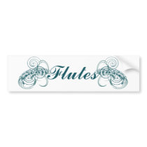 Flutes bumper stickers by hamitup Flutes bumper stickers