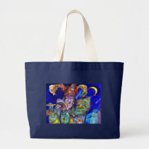 FLUTIST IN BLUE / Venetian Carnival Night Bags