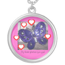 flutter love custom necklace