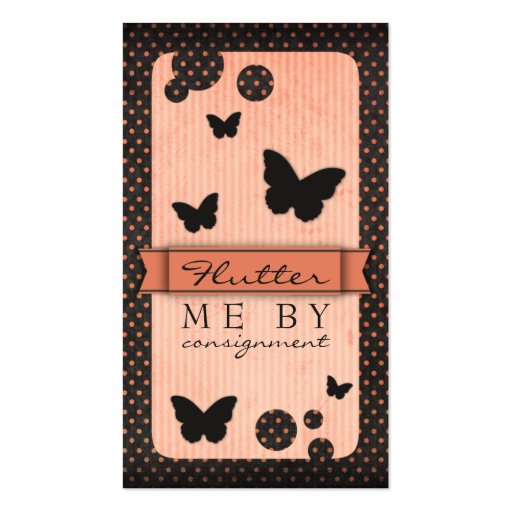 Flutter Me By Business Cards (front side)