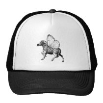 zebra,wings,strypes,stripes,butterfly, Trucker Hat with custom graphic design