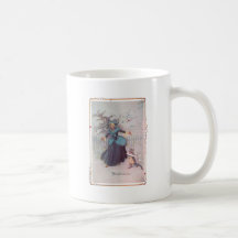 Flutterbudget and a Cat Vintage Oz Mug