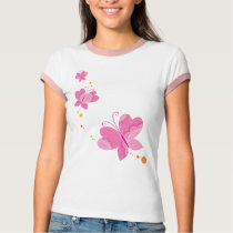 FLUTTERBY BUTTERFLIES :: series of three 1 t-shirts
